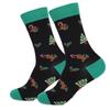 Ladies Autumn Winter Santa Elk Christmas Mid Tube Cotton Socks