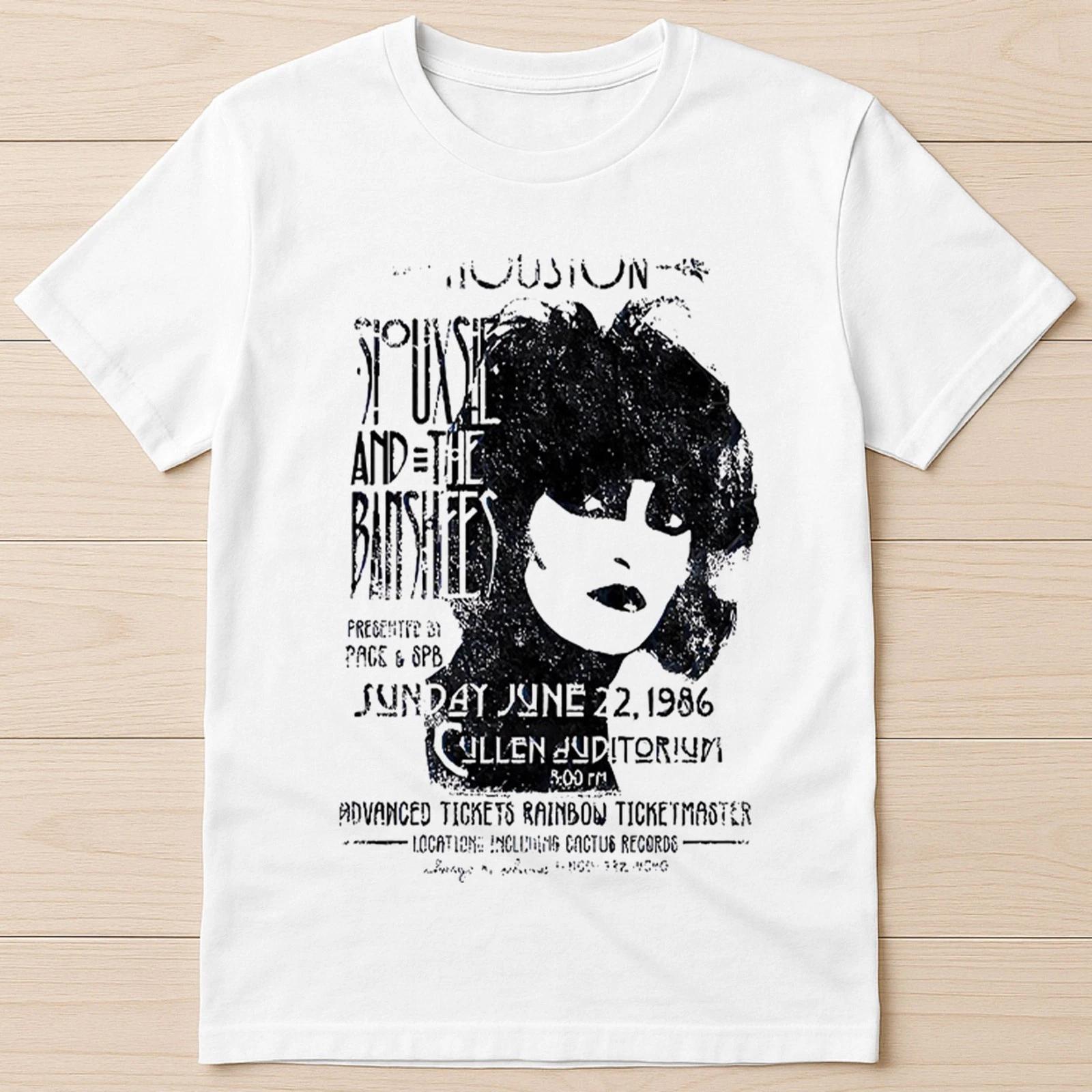 Siouxsie And The Banshees Vintage Poster Vinyl Music Gift Tee T Shirt 8002 M