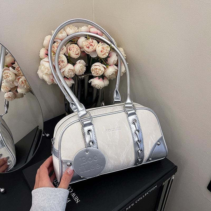 Bowling Bag for Women 2026 Casual Western Style Handbag, New Fashiable Retro Pillow Shoulder Bag