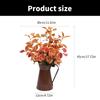 Artificial Rose Flower In Iron Bucket Artificial Leaf Plant Thanksgiving Table Centerpieces Decoration for Weddding