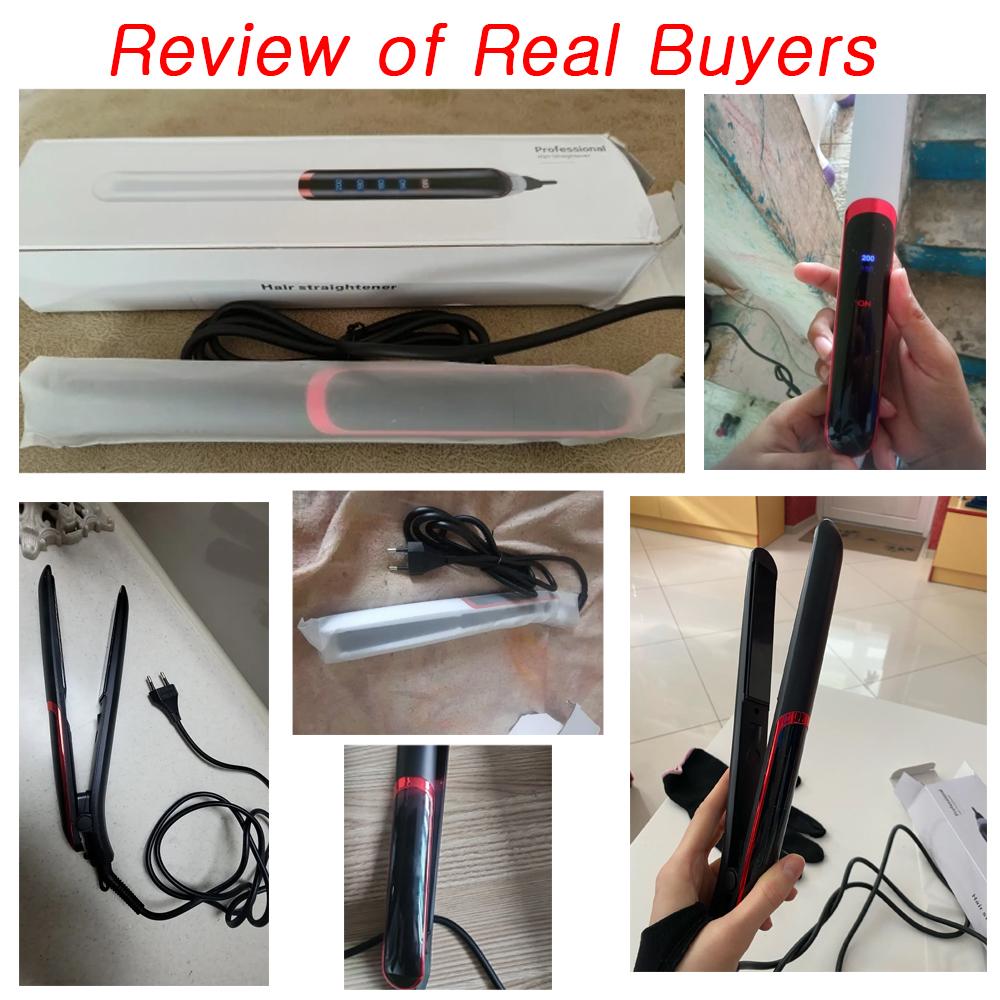 1PC 2024 Sale New Hair Straightener Flat Iron Curling Irons Electric Straight Ceramic Fast Warm-up Styling Tool For Wet or Dry Hair