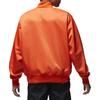 Jordan Alphabet Print Baseball Collar Single-Breasted Long Sleeve Jacket Men Jackets Orange DV7578-817