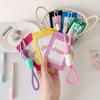 Dopamine Star Card Holder: PU Leather ID and Campus Meal Card Protector