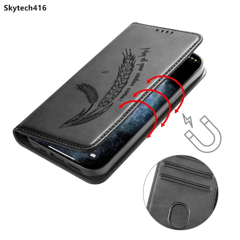 For OPPO Reno 7 8 9 10 11 11F 12 Pro Plus FS 12F 4G 5G Case Leather Phone Cover Casing Card Slot Wallet Holder Shockproof