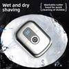 Double Head Mini Electric Shaver Magnetic Floating Men's Beard Trimmer  Travel Use