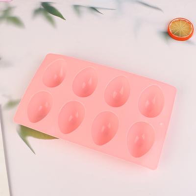 8 œufs en forme d'œufs de Pâques moule de cuisson en silicone moule à pâtisserie moule à chocolat moule à pudding moule à glaçons moule à savon de Pâques bricolage artisanat cadeaux