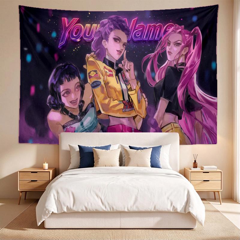 Kpop Girl Group (103) Custom Name Tapestry Wall Hanging Tapestry Wall Art Decor for Bedroom Living Room