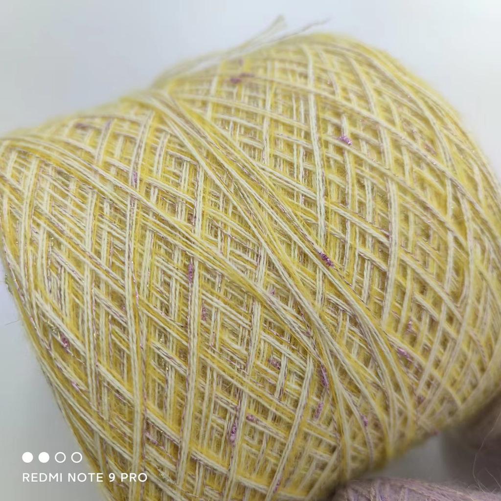 Ultra Soft Cashmere Silk Mohair Hand Knitting Yarn Material Kit Premium Spun Yarn Hand Mixed Twist True Silk  Hair