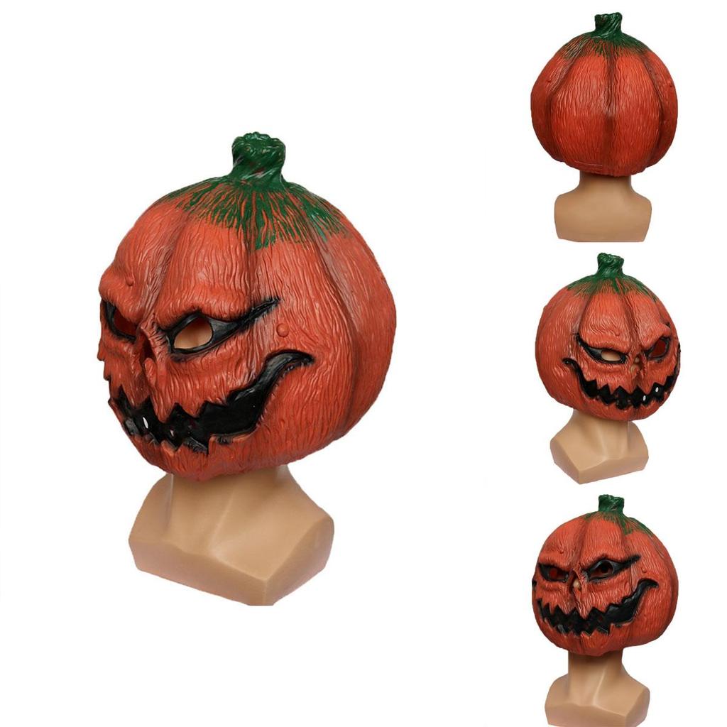 Evil Pumpkin Mask For Halloween Easter Thanksgiving Latex Material Terrifying Design Ch-a074
