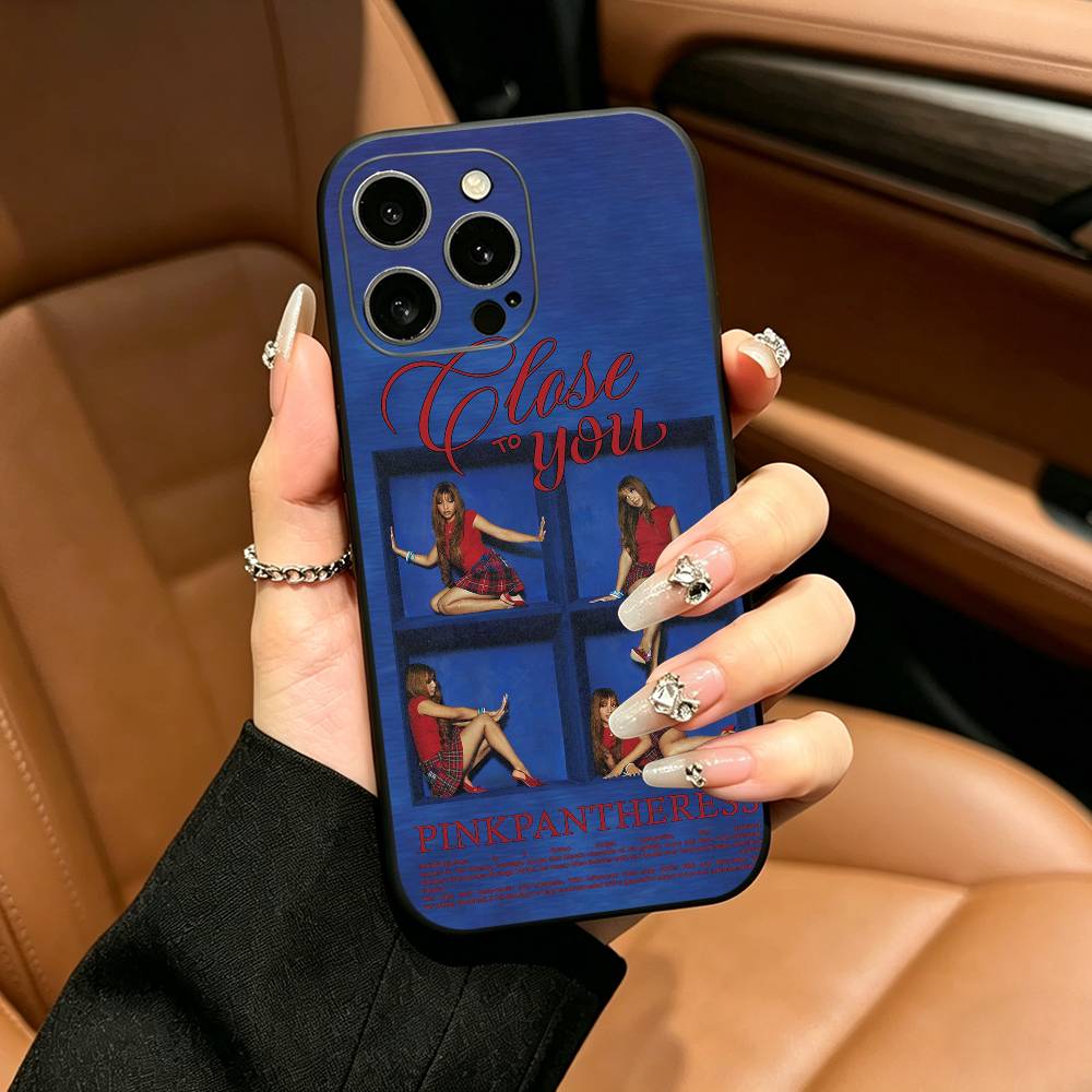 Street Mix PinkPantheress Phone Case For iPhone 12 13 14 15 16 17 Pro Max, Lightweight and practical Soft Black Cover