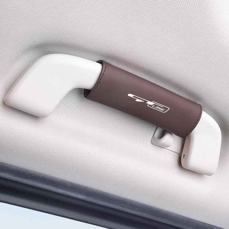 BXAOK1 1Pcs PU Leather Roof Handle Anti-scratch Protector Case For Kia GT-Line KN Sportage Ceed Rio Picanto Sorento Soul Cerato Venga