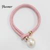 Faux Pearl Curtain Tieback 1Pc Tieback, Woven Rope Adjustable Holder, Stylish No Drill Tiebacks Bead End Draperies Holder for Living Room Bedroom