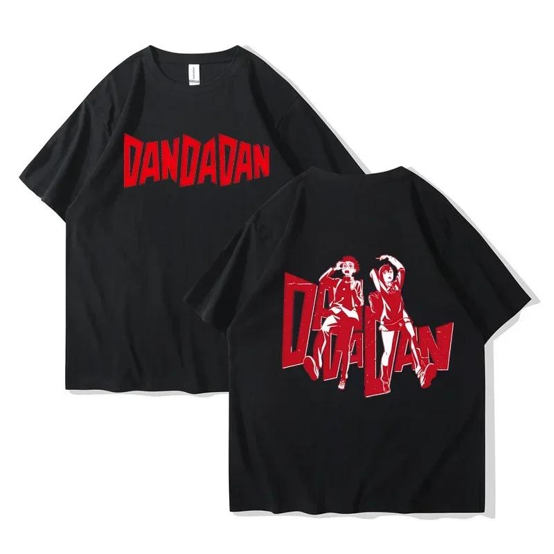 Camiseta de Algodón Dandadan Okarun Unisex Mujer Transpirable Clásica Camiseta Universitaria Años 2000 Ropa Coreana Estética Hip Hop
