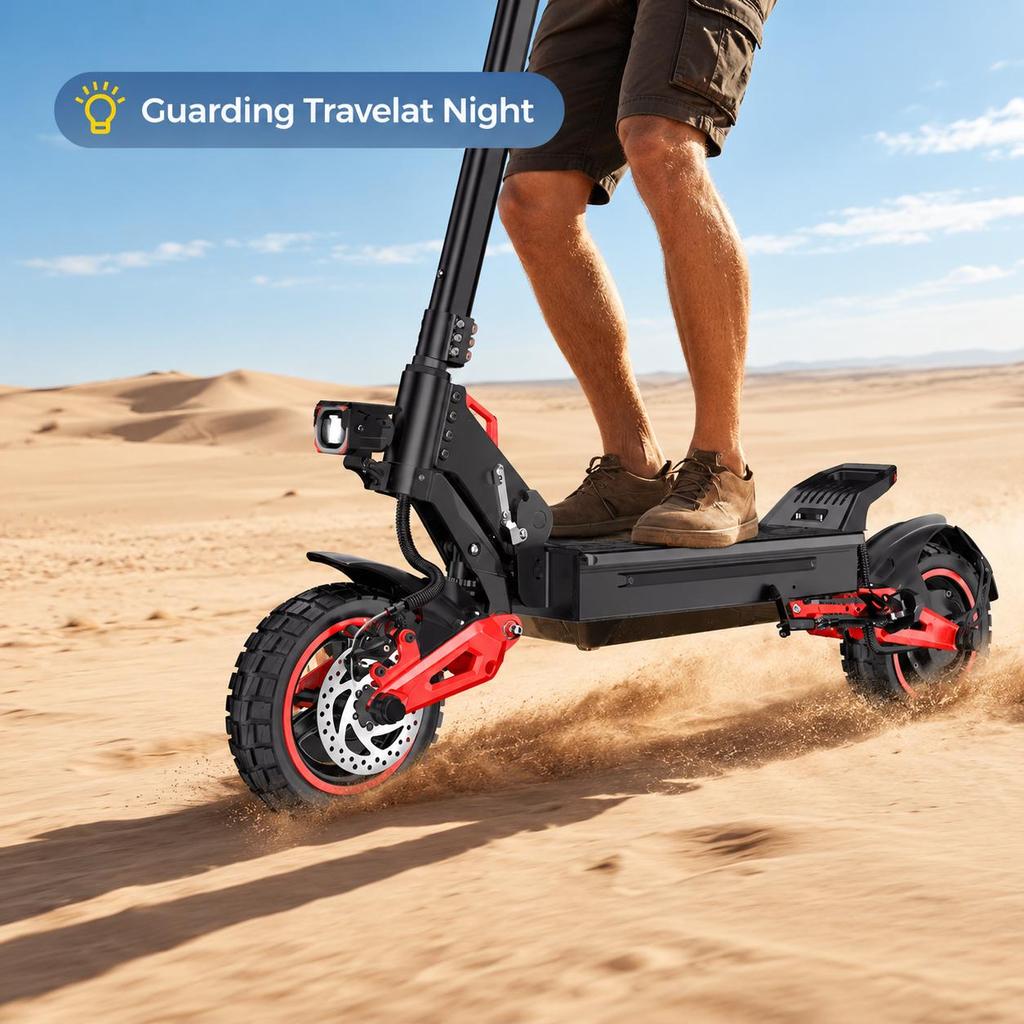 FREEBOY J15Max Foldable Electric Scooter For Adults, 48V 18Ah Lithium Battery, Off Road EScooters, Daily Commuting E‑Scooter, 10 Inch All‑Terrain Tire
