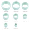 5/8 Pcs Fluted Edge Cookie Cutters Set - BPA-Free Plastic Baking Molds for Uniform Biscuits, Fondant & Holiday Cookie Decorating