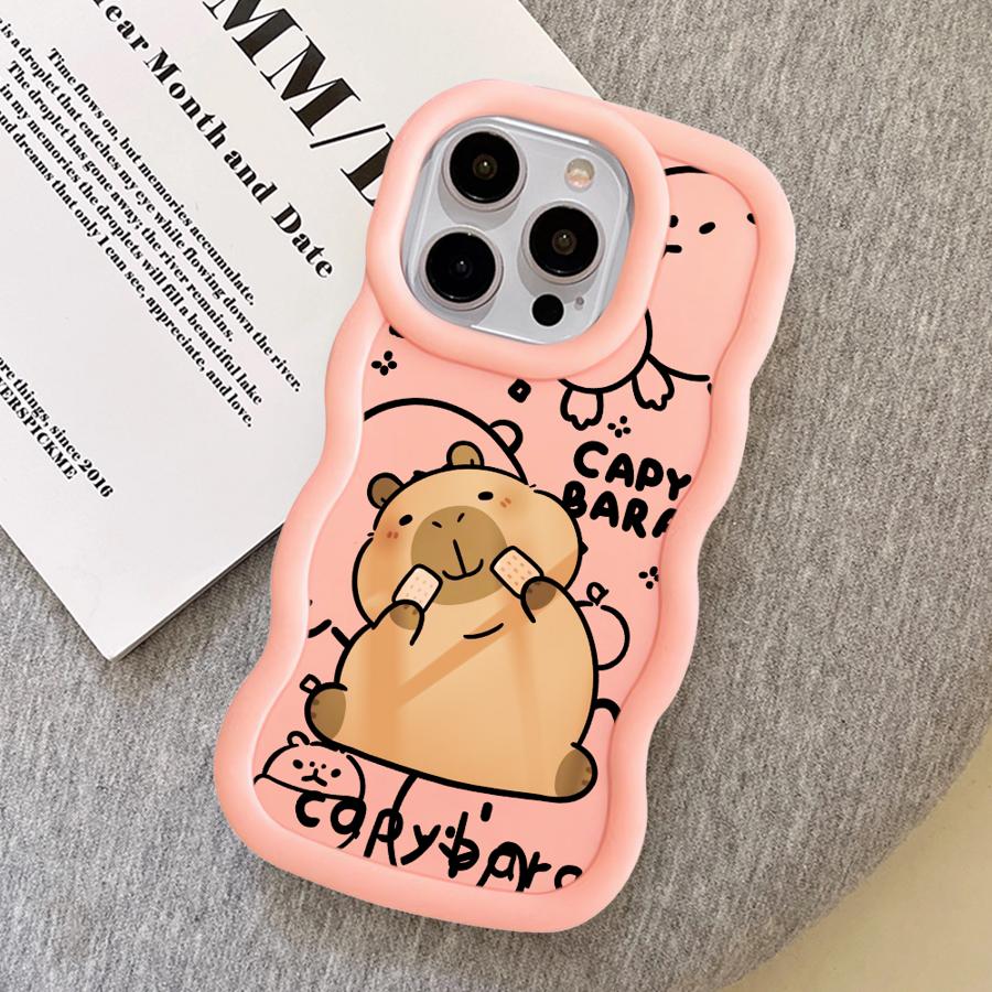 Capybara Cute Cool Case for iPhone 11 12 14 13 8 17 Air XR 16 Pro Max 15 Plus Soft Phone Cover