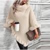 Herbst Winter Decke Wrap Poncho Frauen Pullover Schal Kaschmir Capes Nationalen Pullover Windschutz Dicken Mantel