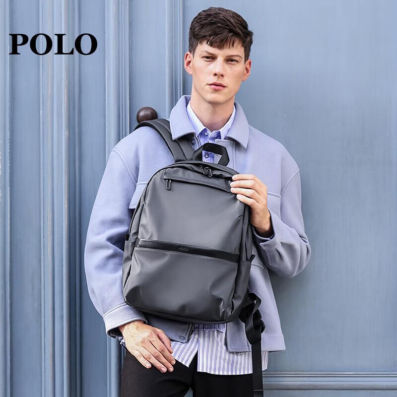 POLO Men\'s Backpack, Laptop Bag for 14/15.6-Inch Computers, College Student Bookbag, Business Travel Notebook Bag