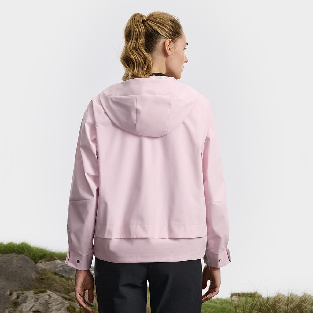 FILA Explore Breathable Shell Trendy Fashion Minimalist Casual Sports Outdoor Versatile Hooded Woven Jacket Women jackets Red Purple A11W617701FPU