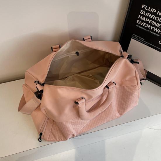 Women Gym Tote Duffle Bag with Wet Pocket And Shoe Compartment Nylon Weekender Bag Overnight Tote for Travel Fitness Dance