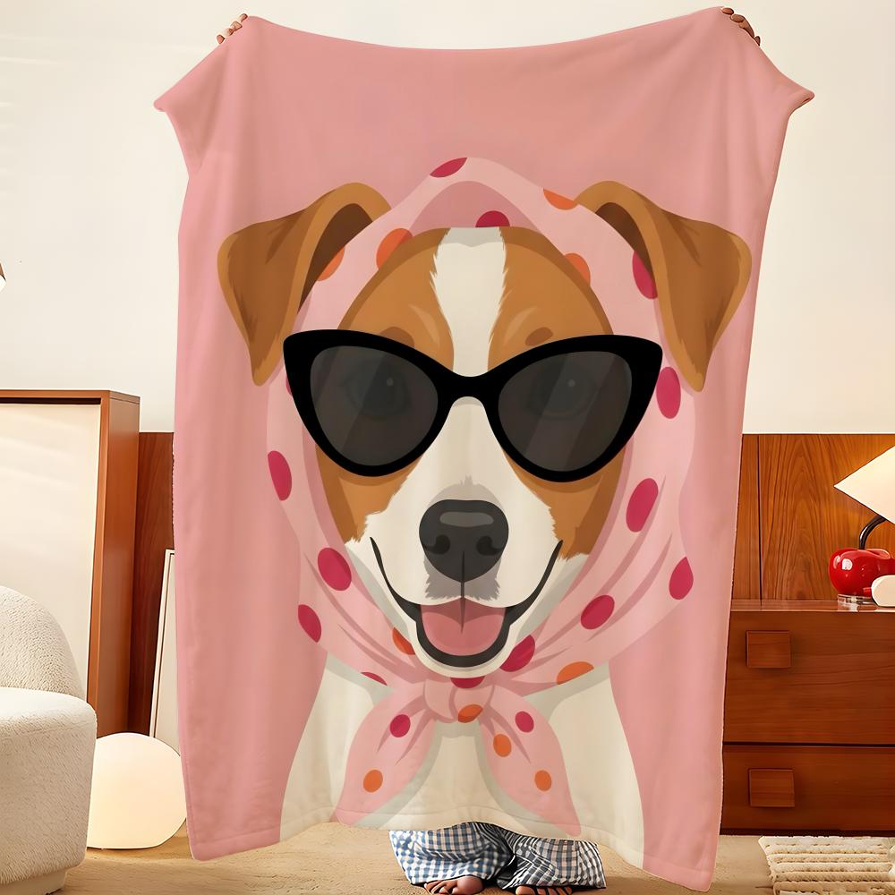 Art a-art d-dog Throw Flannel Throw Blanket, Lightweight Cozy, Durable Washable cute Cool