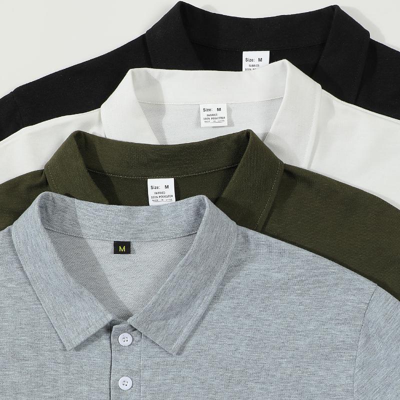 Autumn Men's New Long-sleeved Striped Lapel Casual T-shirt POLO Shirt