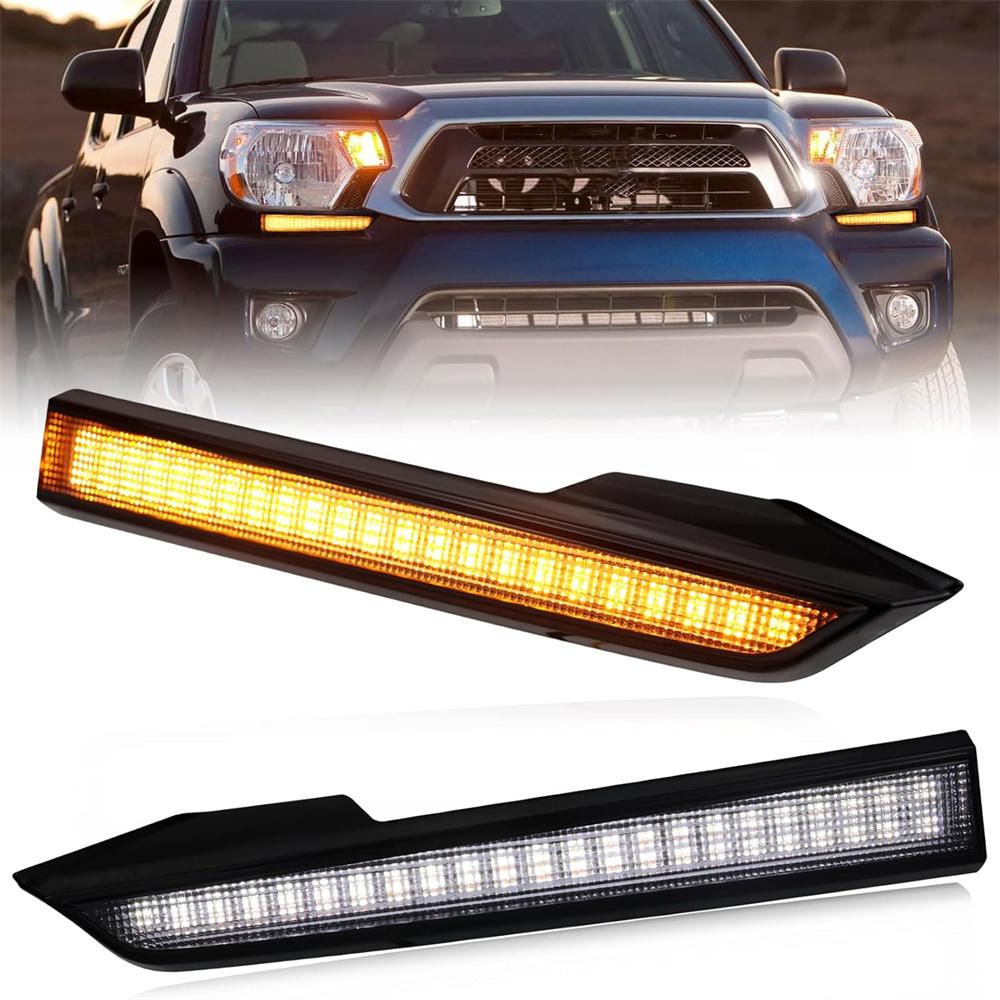 Front Headlight LED Daytime Running Light DRL For Toyota Tacoma 2012-2015