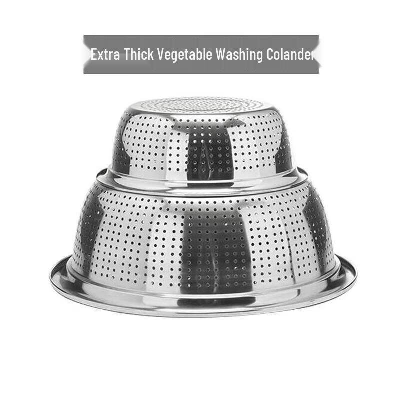 Mi Ling 50CM Extra Thick Stainless Steel Colander Basin