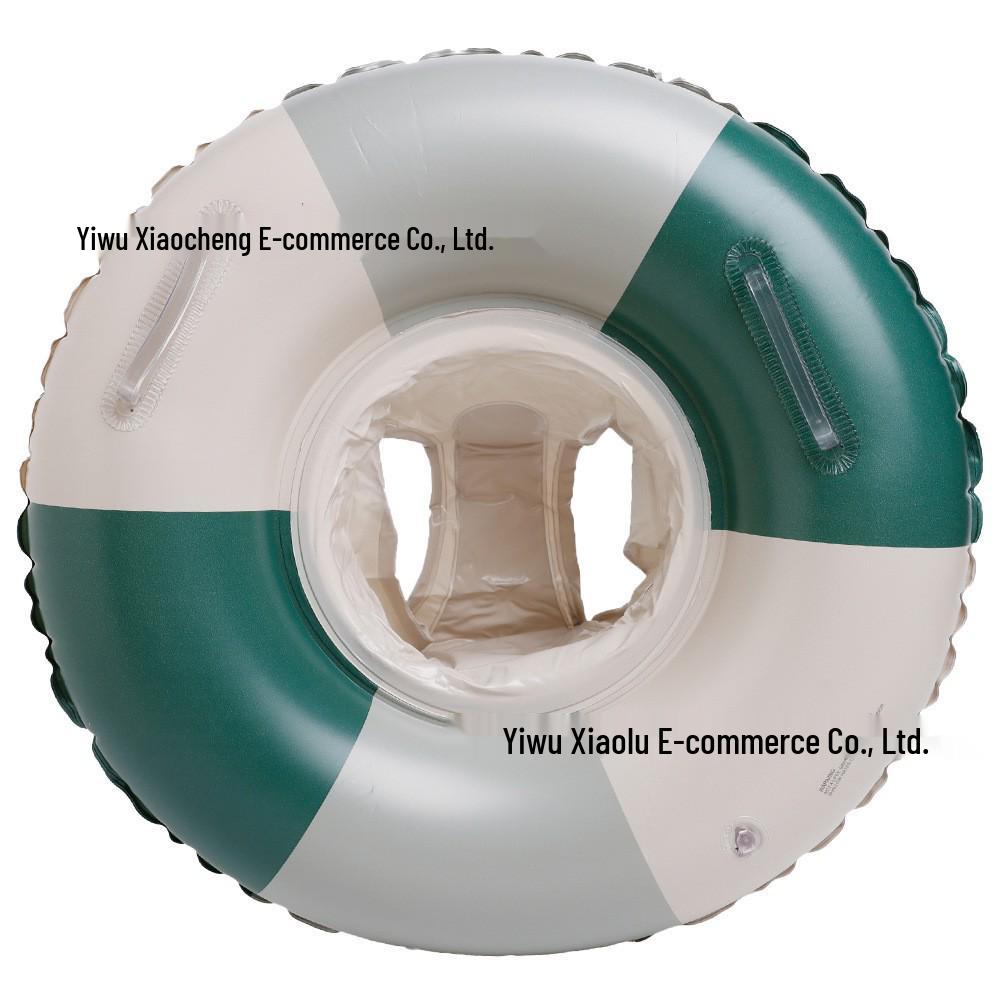 Xiao Lv Inflatable Baby Swim Ring with Removable Sunshade Canopy