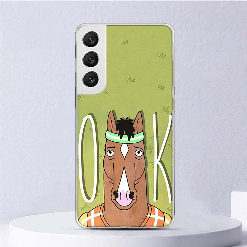 Cartoon B-BoJack Horsemans Soft Case For Samsung Galaxy S25 S24 S23 S22 Ultra Phone Cover S21 S20 FE S10 Plus S10E S25U Funda Co