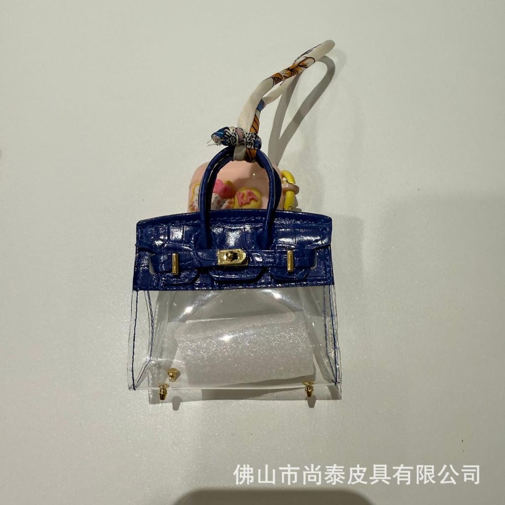 Internet-Prominente Damen Auto Schlüssel Tasche Mini Transparente Tasche Anhänger Exquisit Hochwertige Kopfhörer Tasche Roter Umschlag Auto Anhänger