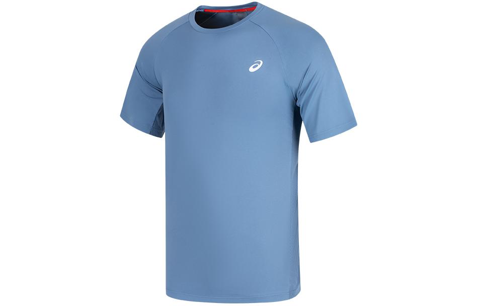 ASICS T Shirts Men s Blue Crew Neck Moderate 2031D733-400 S