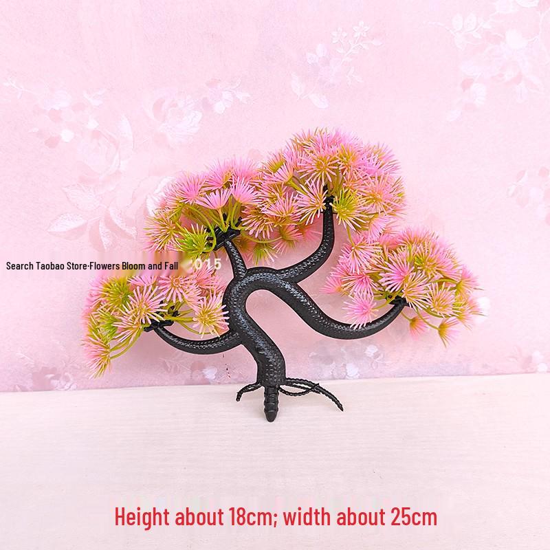 Artificial Pinus Thunbergii Tree Branch – Indoor/Outdoor Decorative Faux Greenery and Flower Arrangement.