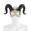 Plastic Halloween Mask Animal Demon Mask Funny Sheep Horn Mask  Masquerade