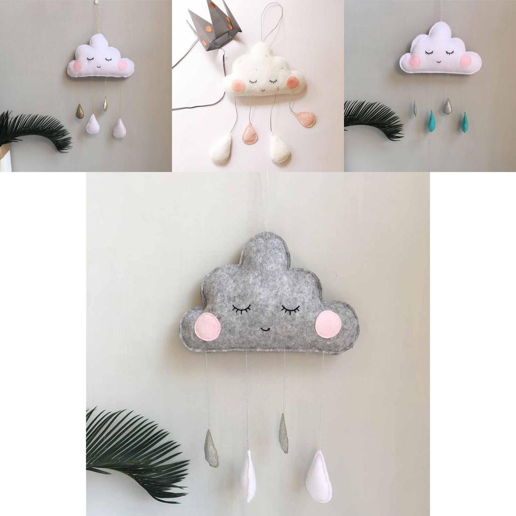 Hochwertige Baby Kinderzimmer Wolke Regentropfen Wandbild Dekor Aufkleber