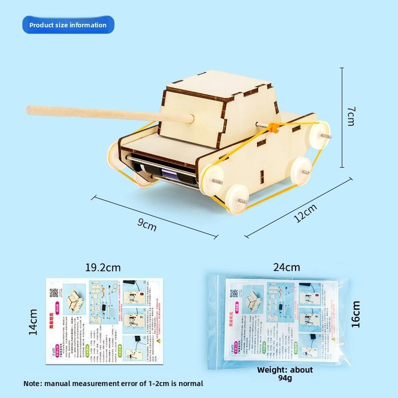 Stem Science Experiment Diy Electric Tank Model Educational Toy For Kids