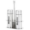 Stainless Steel Condiment Seasoning Container Pots Set with Spice Rack for Dining Room Supplies
