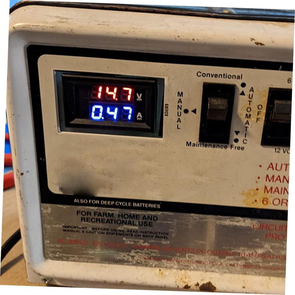 LALADEFIEE 5pcs Voltage and Current Voltage Tester Digital Ammeter Car Digital Voltmeter Led Panel