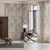 1PC NAPEARL Linen Texture Printed Sheer Curtain New Chinese Ink Bamboo Pattern Tulle for Living Room Bedroom Balcony Window Home Decor