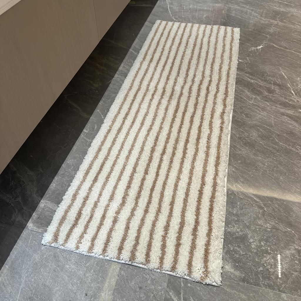 Kitchen and Bathroom Floor Mat, Non-Slip Mat, Ultra-Fine Floor Mat, Soft Absorbent Bathroom Mat, Long Kitchen Mat, Bedside Mat,Striped Door Mat