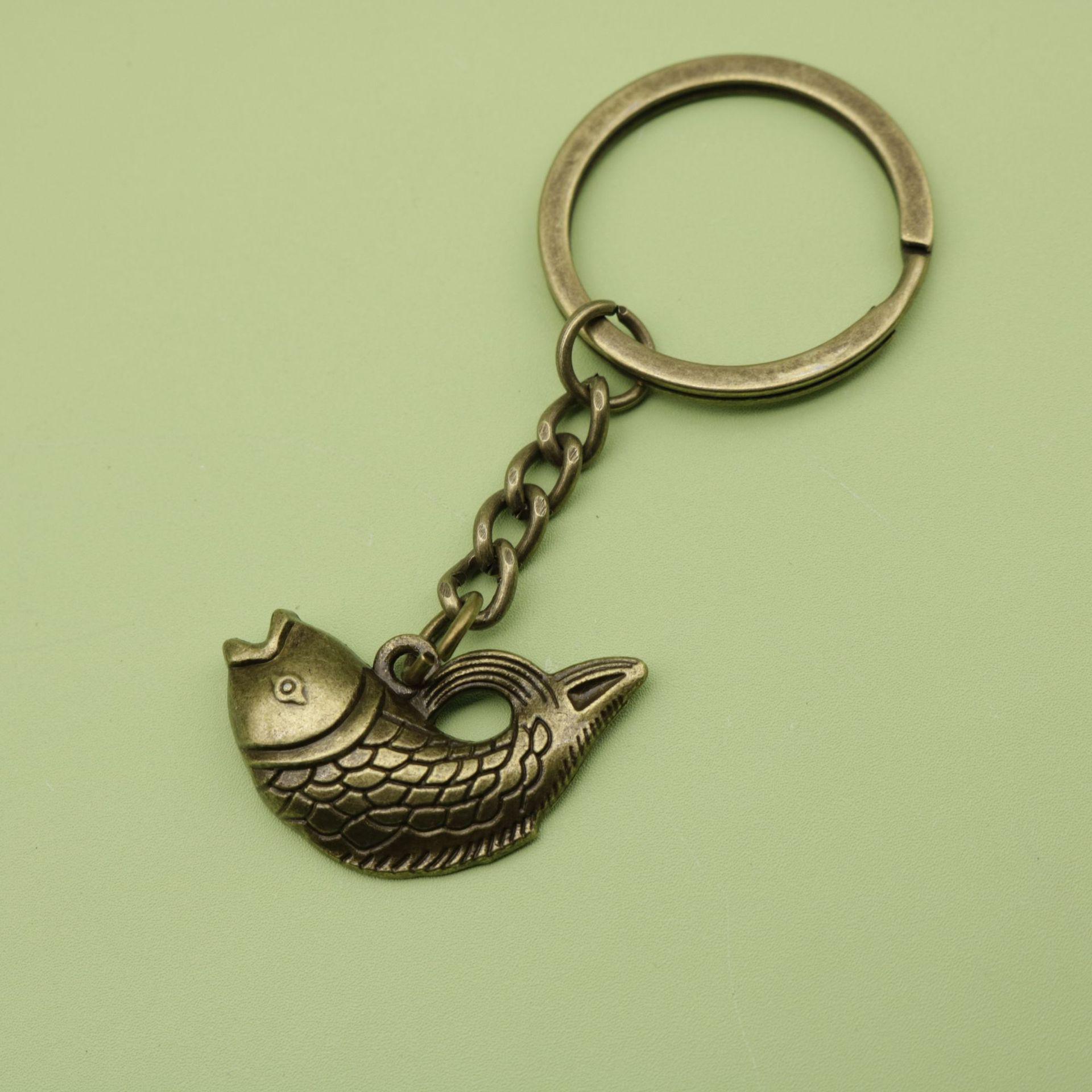 Trendy Simple Fish Keychain Pendant Jewelry