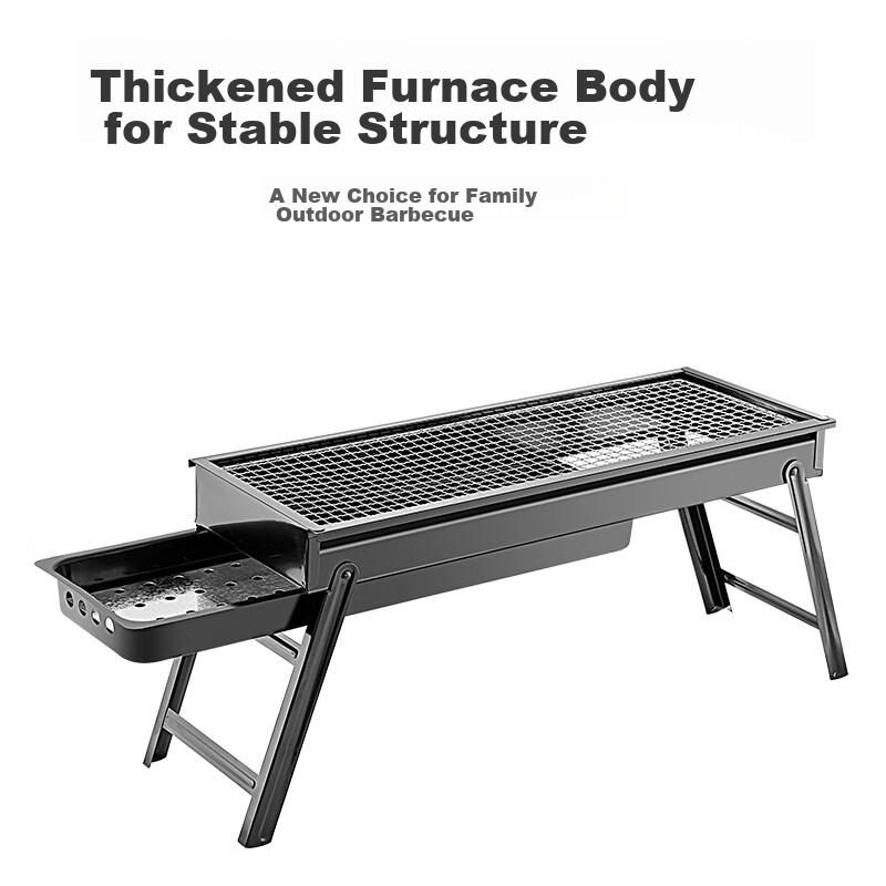 Suncojia Outdoor Barbecue Grill, Home Charcoal Grill Stand, Foldable Portable Charcoal Grill with Accessories And Storage Bag
