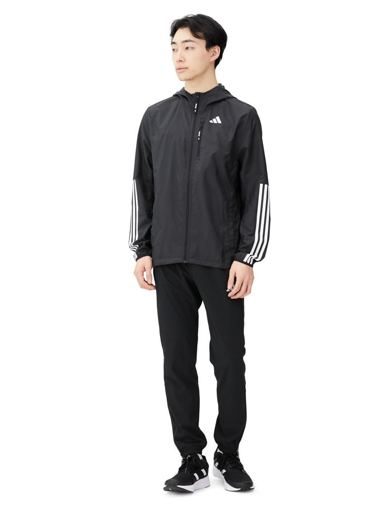 Adidas Own the Run Jacket IKM28 Black Three-Stripes Men's (IK4986) J/S