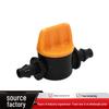 Mini Straight-Through Drip Irrigation Valve - Double Barbed Two-Way PVC Fitting for Garden Watering