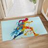 Colorful Owl Indoor Door Mat, Inch, Floor Area Rug for Entryway, Living Room, or Bathroom, Non-Slip Doormat, Animal Owl