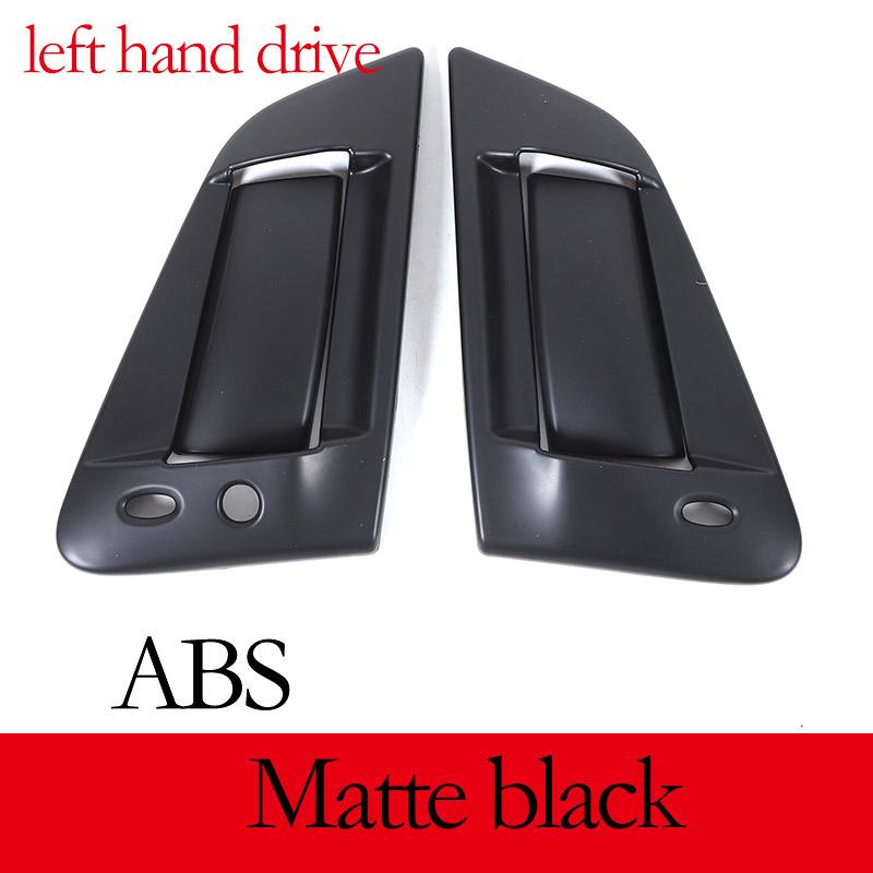 For NISSAN 370Z Z34 2009-2020 Carbon Fiber/Black Car Outer Door Handle Protective Cover Trim Stickers Exterior Accessories