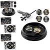 Xd168-30b Limited Edition Black Warrior Alloy Spinning Top Duel Set For Kids