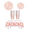 Small Daisy Disposable Tableware for Birthday Party Decorations
