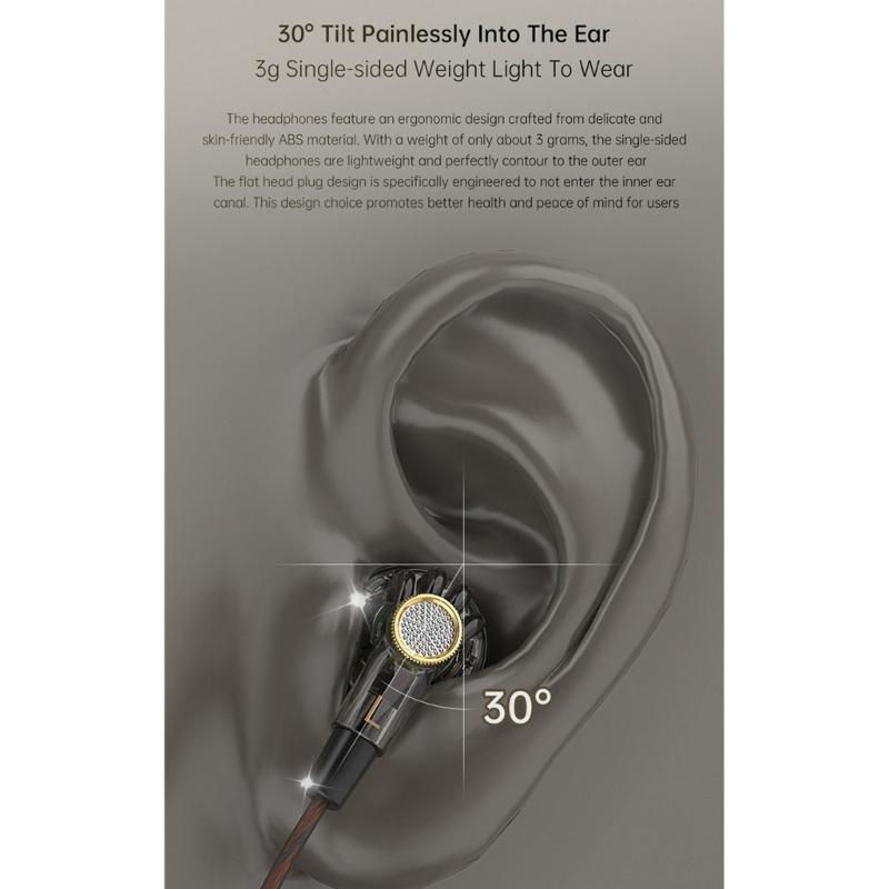 QKZ DM1 Earbuds Wired Earphones with Noise Cancellation and Built in Microphone for Gaming and Music