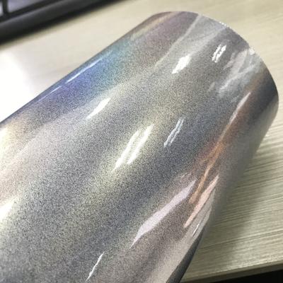 Holographic Rainbow Laser Silver Vinyl Wrap Roll Decals Car Stickers Film Sheets More Size for Choice